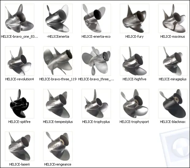 helices mercury mercruiser fotos